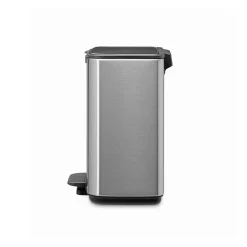 Cubo de basura con pedal Bo 4 L, Acero mate antihuellas