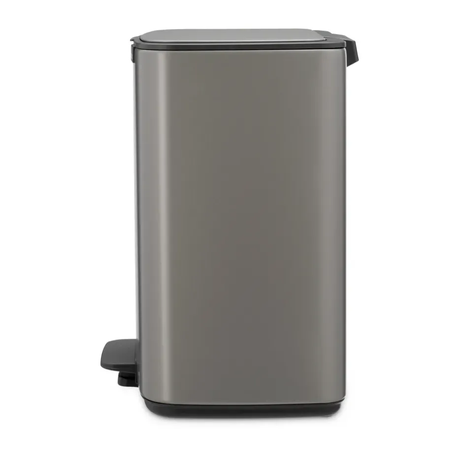 Cubo de basura con pedal Bo 12 L, Platino
