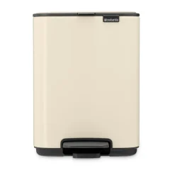 Cubo de basura con pedal Bo 4 L, Beige suave