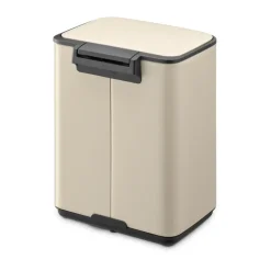 Cubo de basura con pedal Bo 4 L, Beige suave