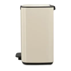 Cubo de basura con pedal Bo 12 L, Beige suave