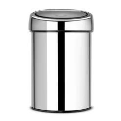 Cubo de basura Touch Bin, 3L, acero brillante