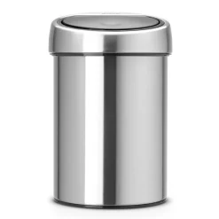 Cubo de basura Touch Bin, 3L, acero mate