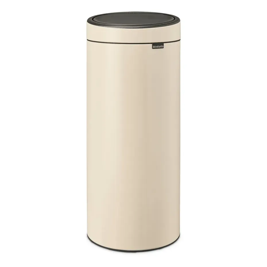 Cubo de basura Touch Bin, 30 L, Soft beige