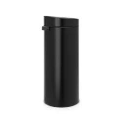 Cubo de basura Touch Bin, 30 L, negro mate