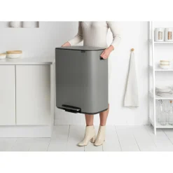 Cubo de pedal Bo 60 L, Mineral concrete grey