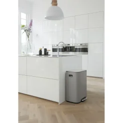 Cubo de pedal Bo 60 L, Mineral concrete grey