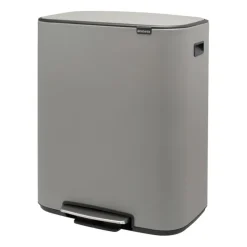 Cubo de pedal Bo 2x30 L, Mineral concrete grey