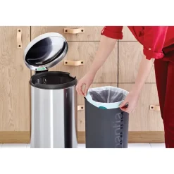 Cubo de pedal new Icon 30L, Matt steel fingerprint proof