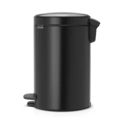 Cubo de pedal newIcon 12L, matt black (negro)