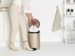 Cubo de pedal newIcon 20L, Metallic Gold