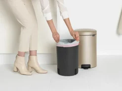 Cubo de pedal newIcon 20L, Metallic Gold