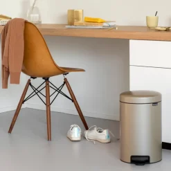 Cubo de pedal newIcon 12L, Metallic Gold