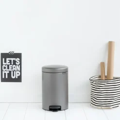 Cubo de pedal newIcon 12L, platinum