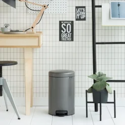 Cubo de pedal newIcon 12L, platinum