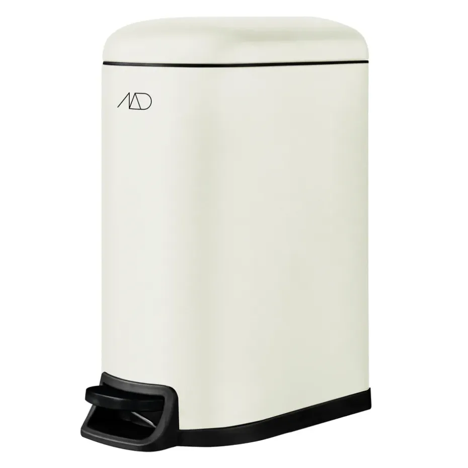 Cubo de pedal Walther 10 L, Off White