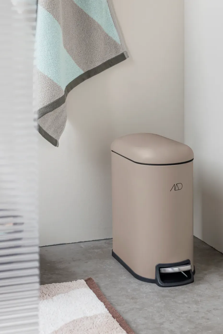 Cubo pedal Mini-Walther 5 L, Sand