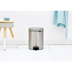 Cubo pedal newIcon 5L, Matt steel fingerprint proof