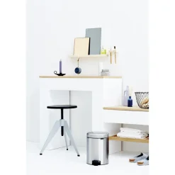 Cubo pedal newIcon 5L, Matt steel fingerprint proof