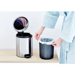 Cubo pedal newIcon 5L, Matt steel fingerprint proof