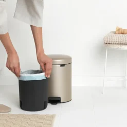 Cubo pedal newIcon 5L, Metallic Gold