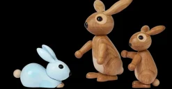 Decoración conejo Bounce 9,5 cm, Roble