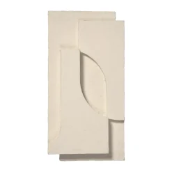 Decoración de pared Serif Relief S, Off white