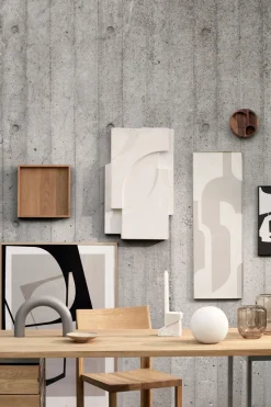 Decoración de pared Serif Relief M, Off white