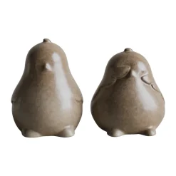 Decoración de Pascua Chubby chicken, pack de 2, Beige