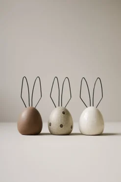 Decoración de Pascua Liebre H18 cm, Vanilla