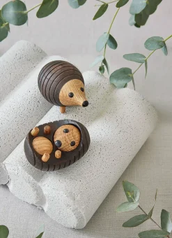 Decoración erizo Spike 4 cm, Fresno tratado térmicamente