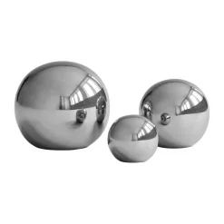 Decoración Gallery Balls 3 piezas, Chrome