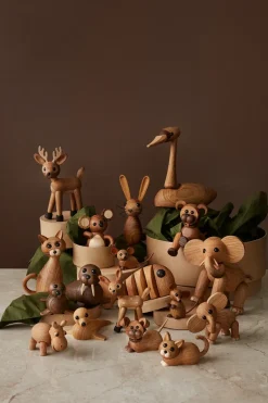 Decoración hipopótamo Flora, Roble-fresno