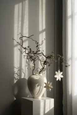 Decoración navideña Aurora 3 piezas, White-brown