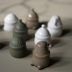 Decoración navideña Hipster Triplets, set de 3, Shiny white