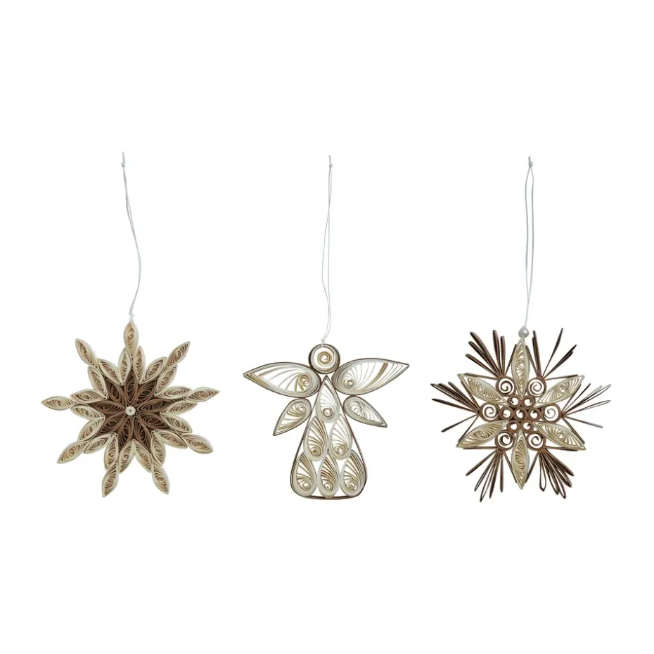 Decoración navideña Vega 3 piezas, White