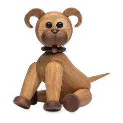 Decoración perro Buddy 20,5 cm, Roble