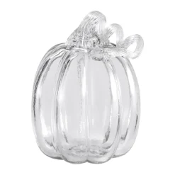 Decoración Pumpkin 14 cm, Clear