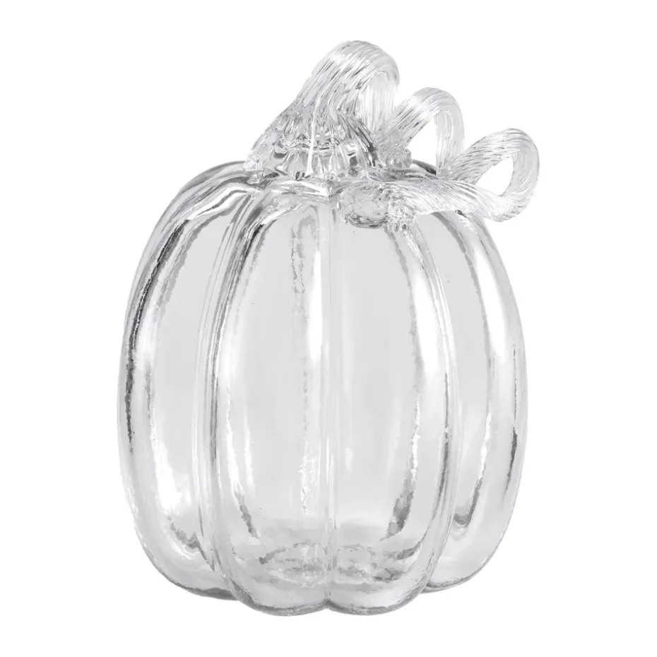Decoración Pumpkin 14 cm, Clear