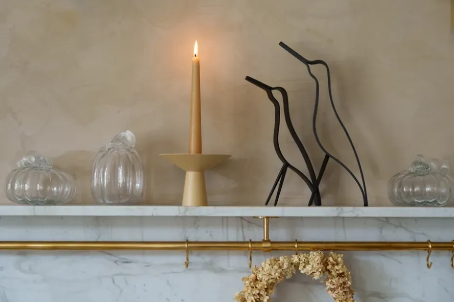 Decoración Pumpkin 14 cm, Clear