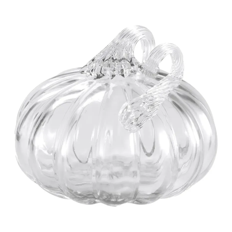 Decoración Pumpkin 10 cm, Clear