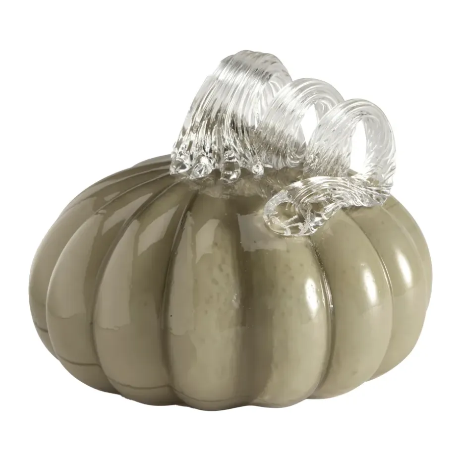 Decoración Pumpkin 10 cm, Khaki