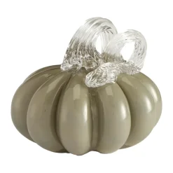 Decoración Pumpkin 8 cm, Khaki