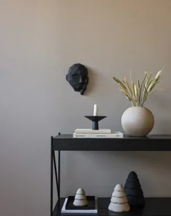 Decoración Snowy árbol de navidad 15 cm, Sand