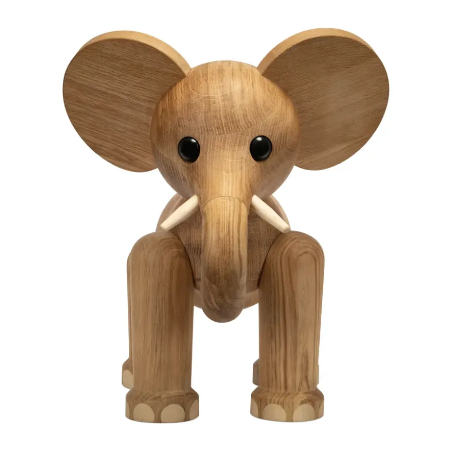 Decoración Tembo elefant 41 cm, Roble