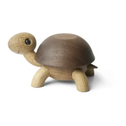 Decoración tortuga Speedy 4 cm, Roble-fresno