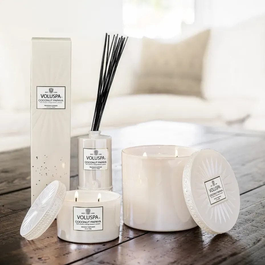 Difusor con varillas Vermeil 177 ml, Coconut Papaya