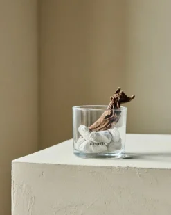 Difusor Meraki de piedra de lava y madera, Blanco