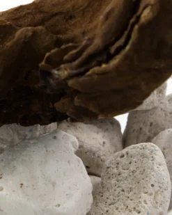 Difusor Meraki de piedra de lava y madera, Blanco