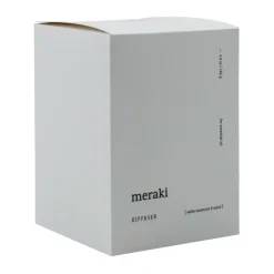 Difusor Meraki de piedra de lava y madera, Blanco